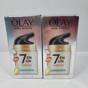 Olay Total Effects 7 In One Fragrance-Free Moisturizer 50ml Set of 2 NIB